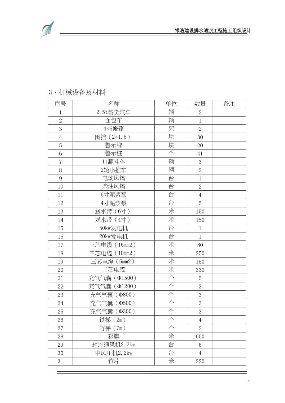 污水管道疏通体方案(DOC 51页)_第5页