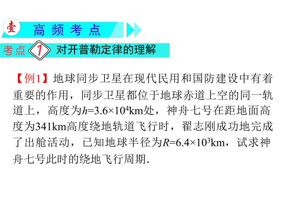 2013届高三物理一轮复习课件(粤教版)：第4章第4节万有引力定律及其应用.ppt_第3页