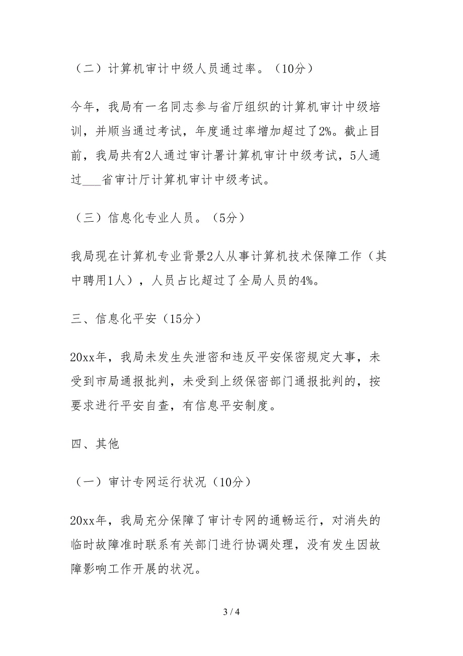 2021审计信息化工作自查报告_第3页