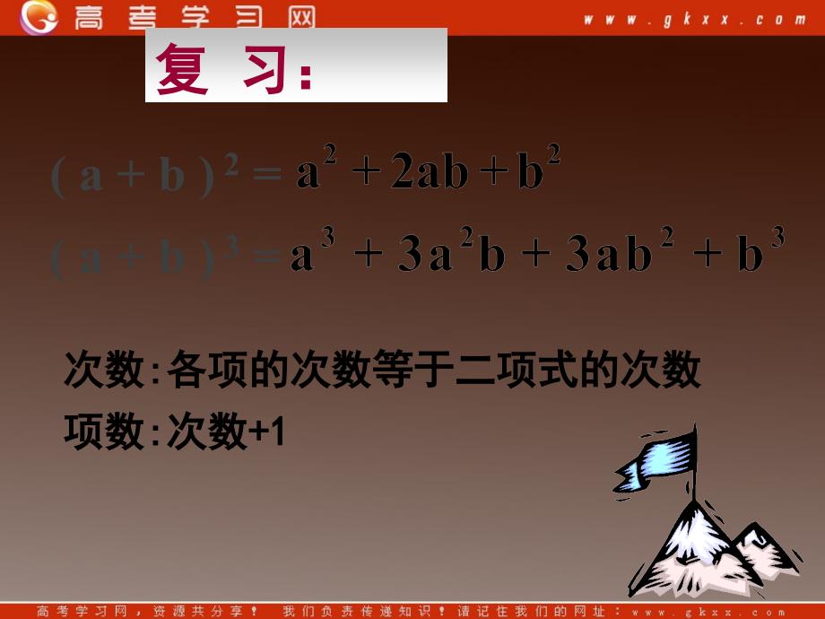 高二数学新课程131《二项式定理（一）》_第3页