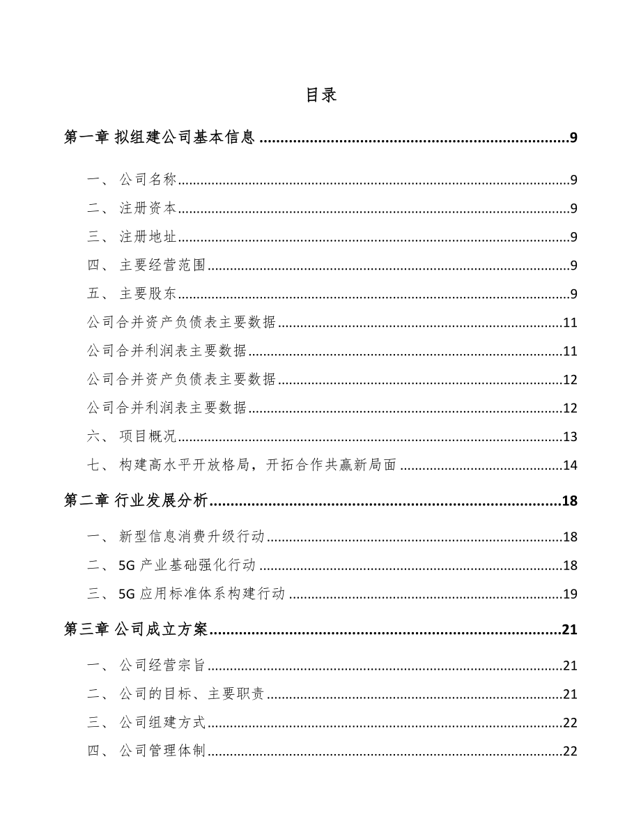 潮州关于成立5G+智慧水利公司可行性研究报告_第2页