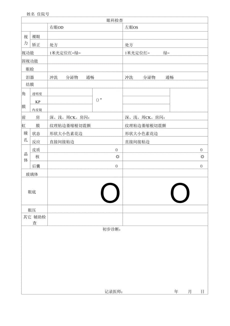 白内障病历模版_第5页