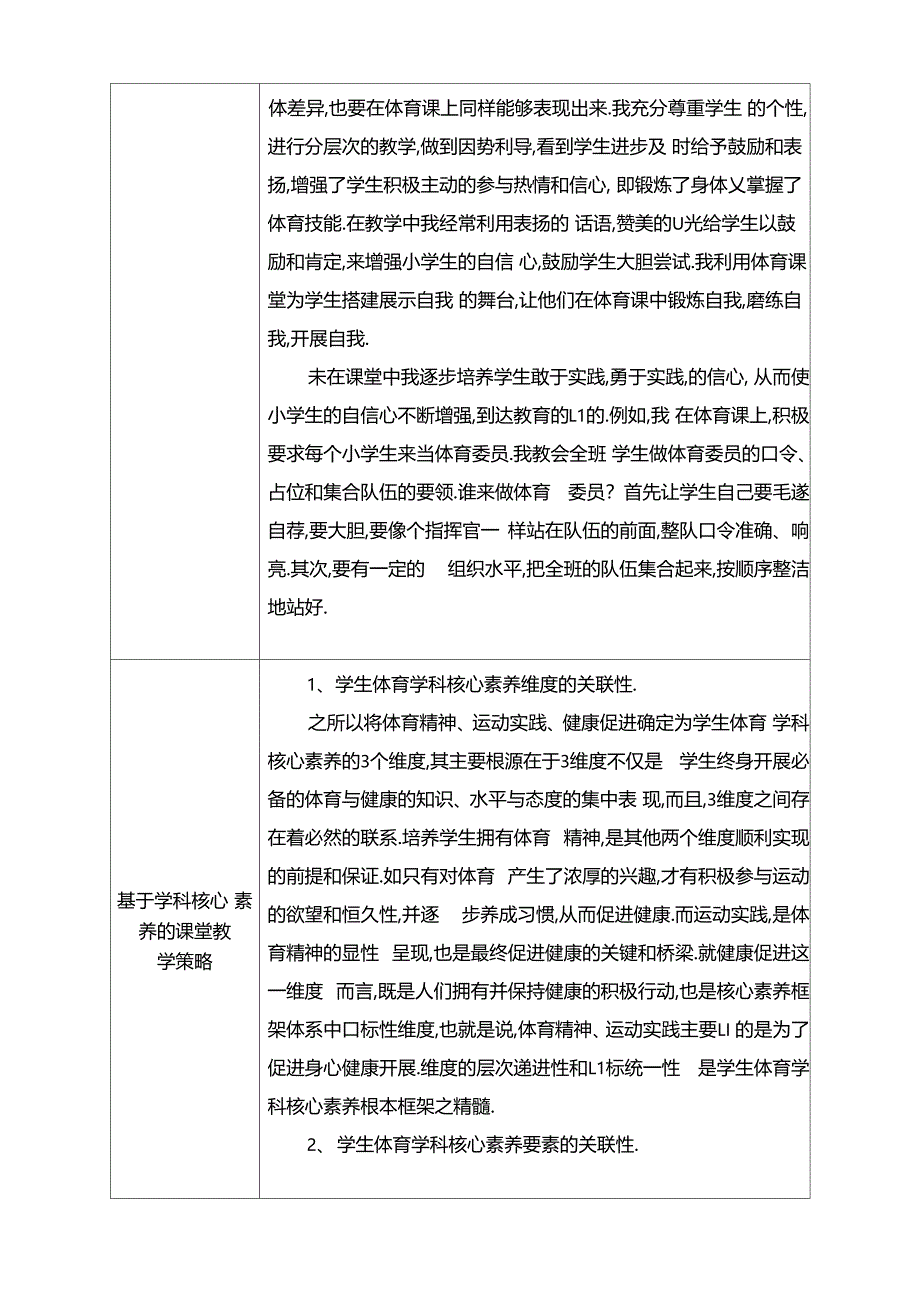 体育基于学科核心素养的课堂教学策略2_第2页