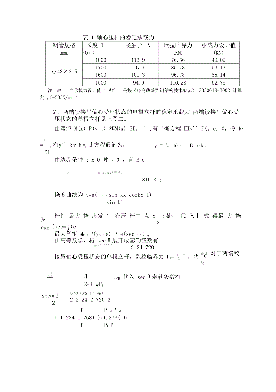 扣件式钢管脚手架模板支架的承载力计算及分析_第2页