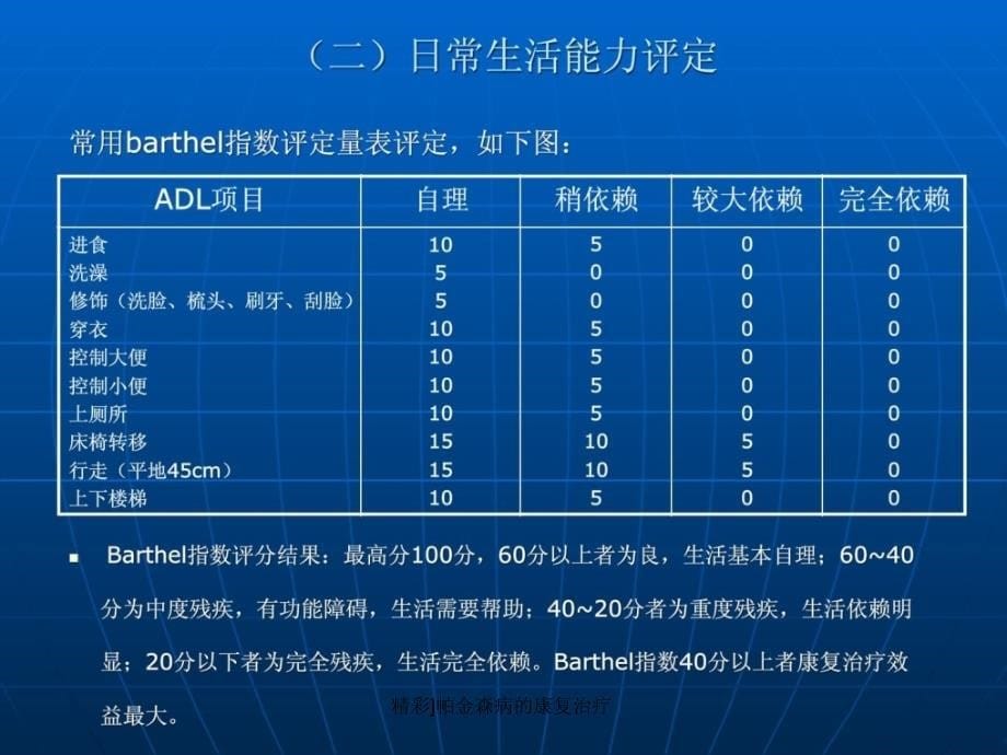 精彩]帕金森病的康复治疗课件_第5页