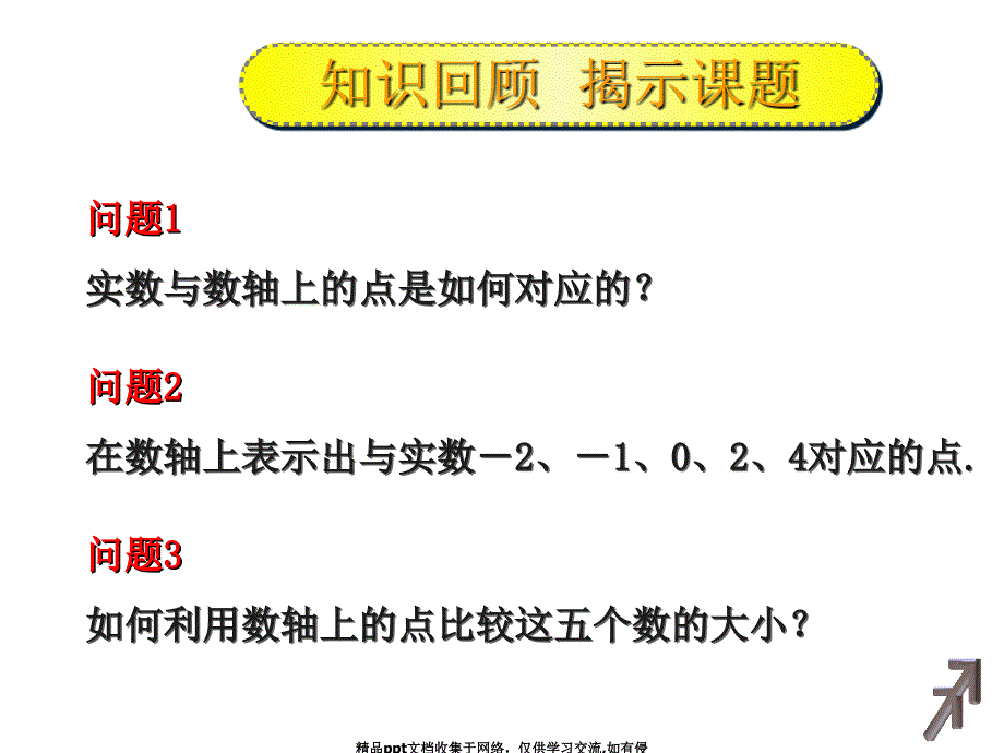 中职数学(基础模块)2.1不等式的基本性质_第2页