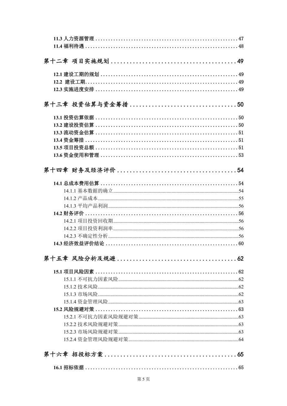 精密机械与汽车配件制造生产项目可行性研究报告模板_第5页