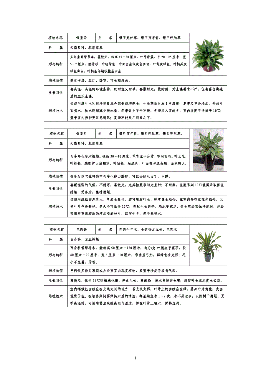 常见家居植物介你绍带图片_第1页