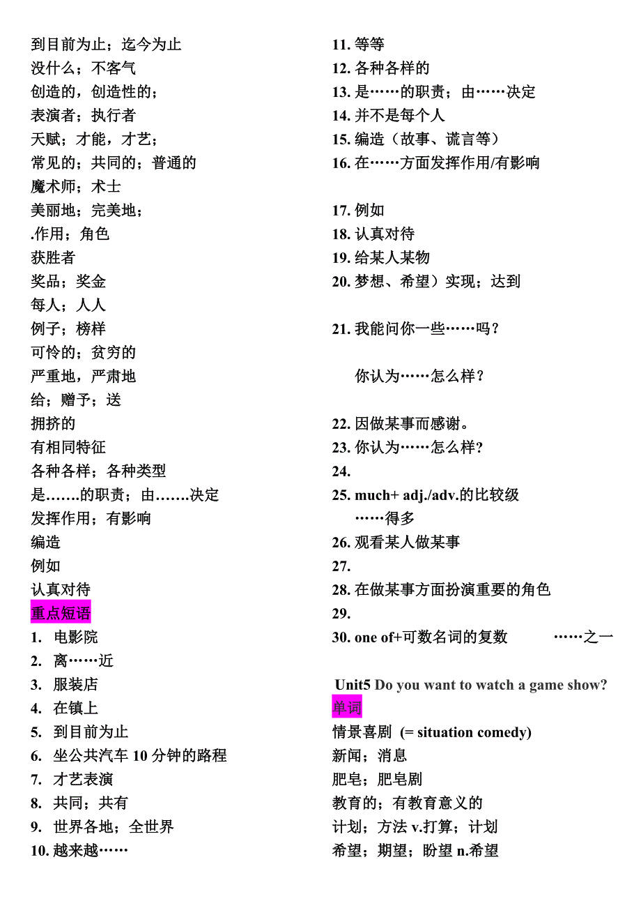 八年级上册英语单词汉语_第5页