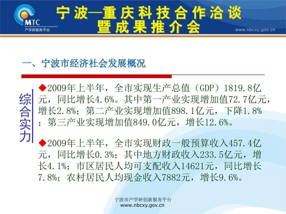 热烈欢迎宁波重庆科技合作洽谈暨成果推介会参会代表_第5页