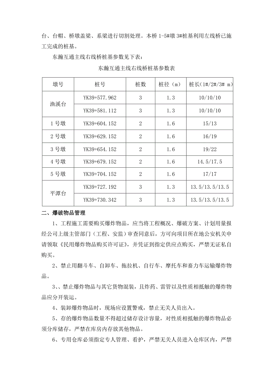 人工孔桩爆破施工方案_第2页