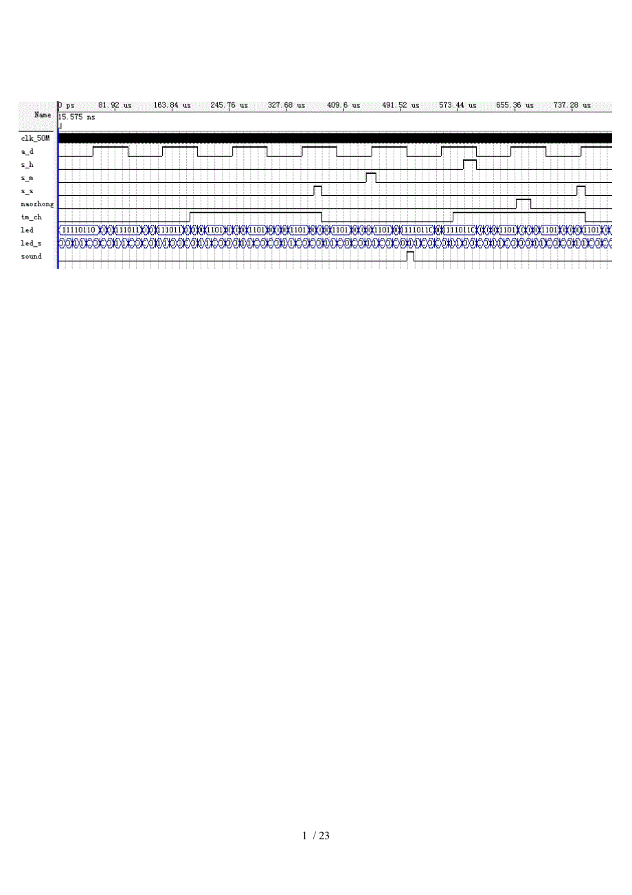 eda课程设计VHDL语言数字时钟电子琴来自重庆大学电子信息工程_第1页