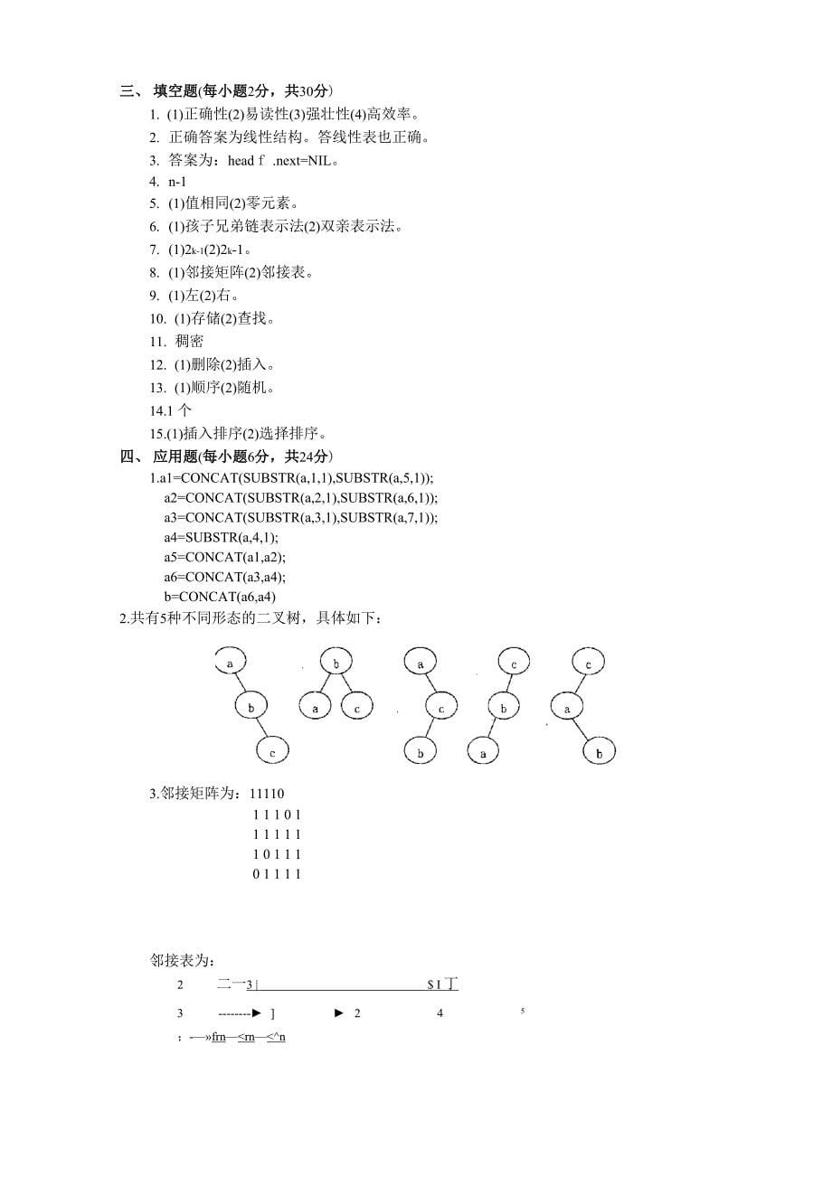 数据结构试题2562_第5页