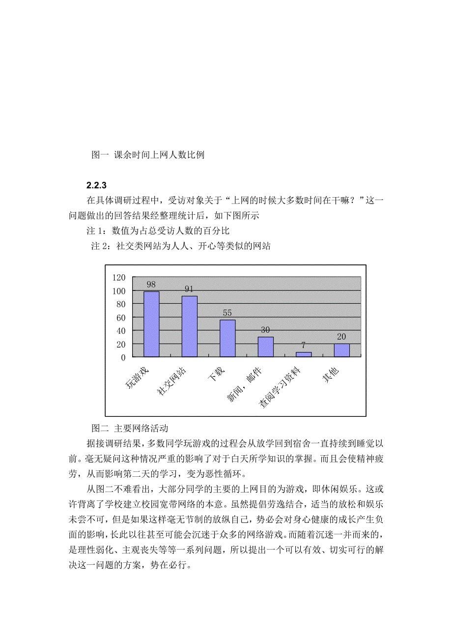 大学生上网目的调查_第5页