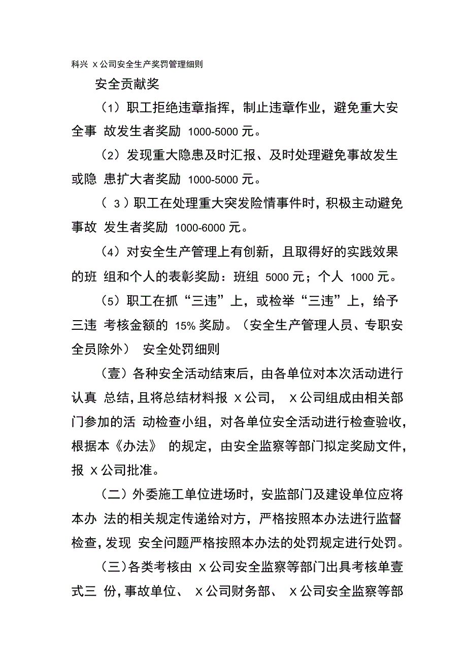 安全生产管理细则MW文档_第2页