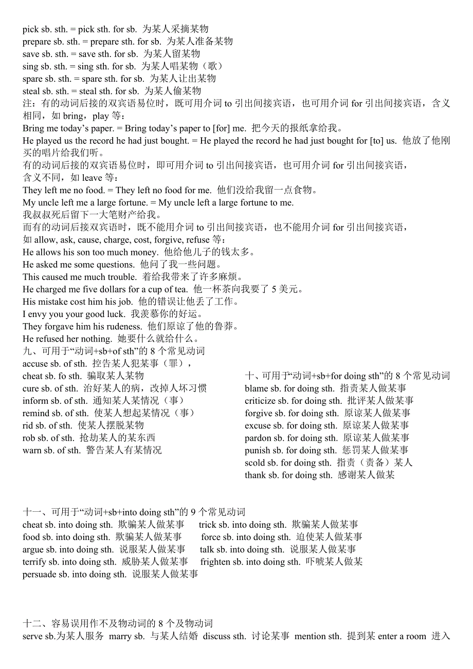 高中英语常用动词短语(固定搭配完整版).doc_第4页