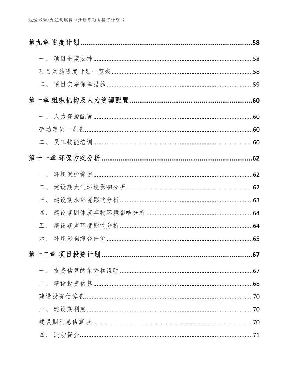 九江氢燃料电池研发项目投资计划书_第5页