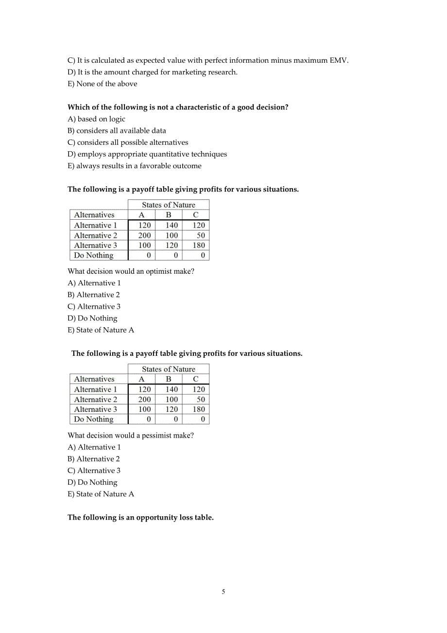 商务决策与分析选择题.doc_第5页