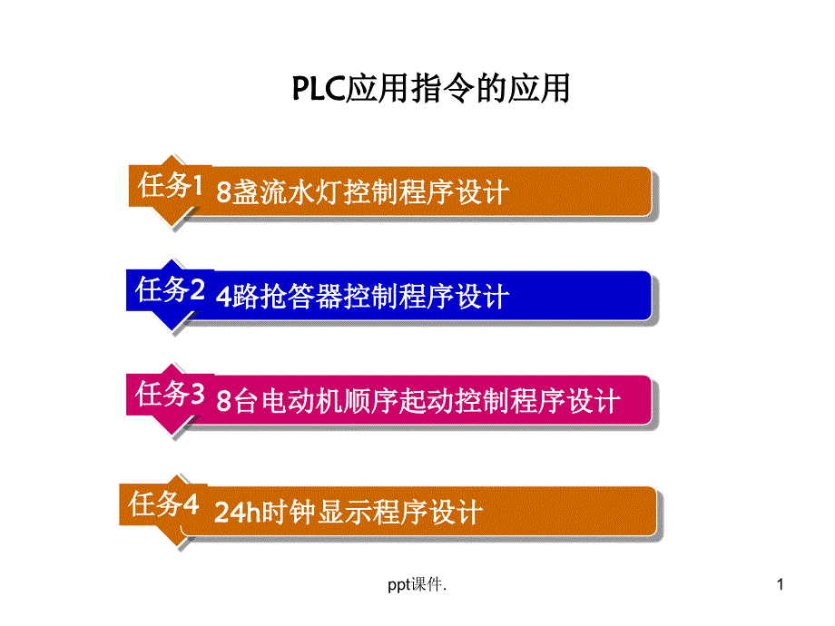 PLC功能指令使用ppt课件_第1页