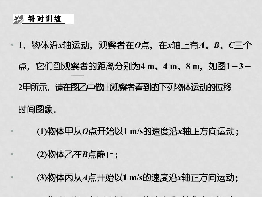 高三物理高考一轮复习专题一 运动图象 追及相遇问题课件 新人教版_第3页