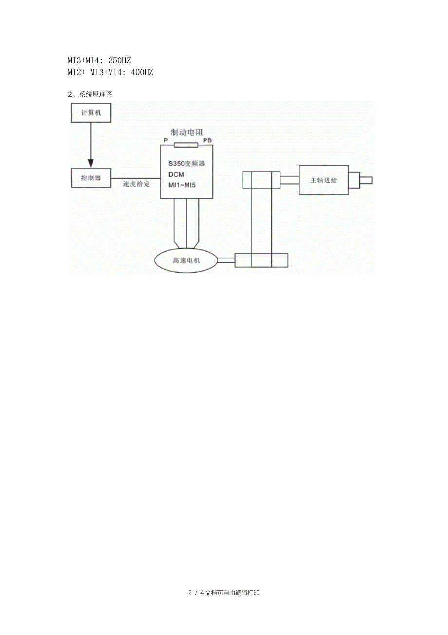 三晶S350变频器在高速电机上的应用方案_第2页