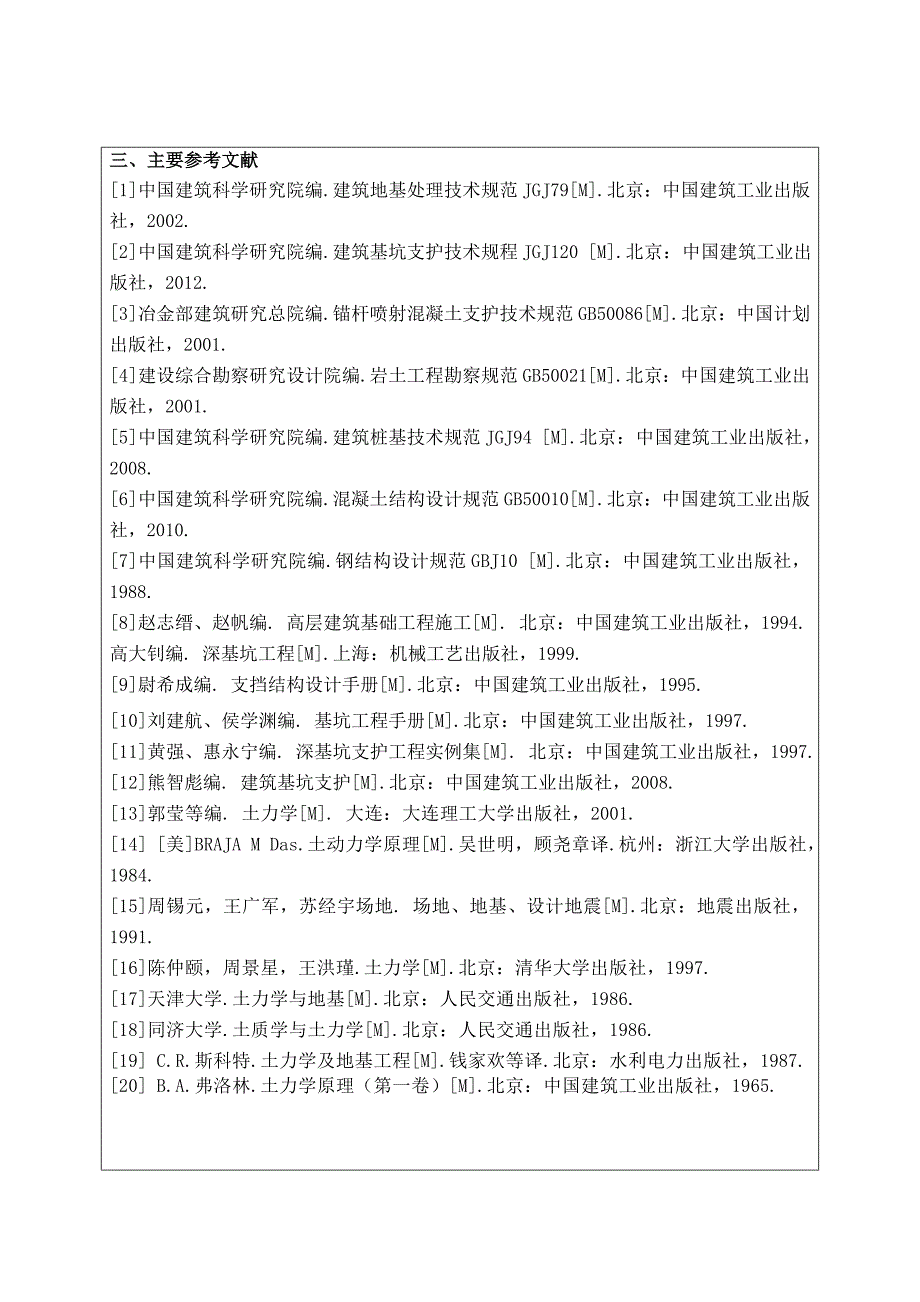 毕业设计（论文）开题报告-合肥芜湖路万达广场北区深基坑支护设计_第3页