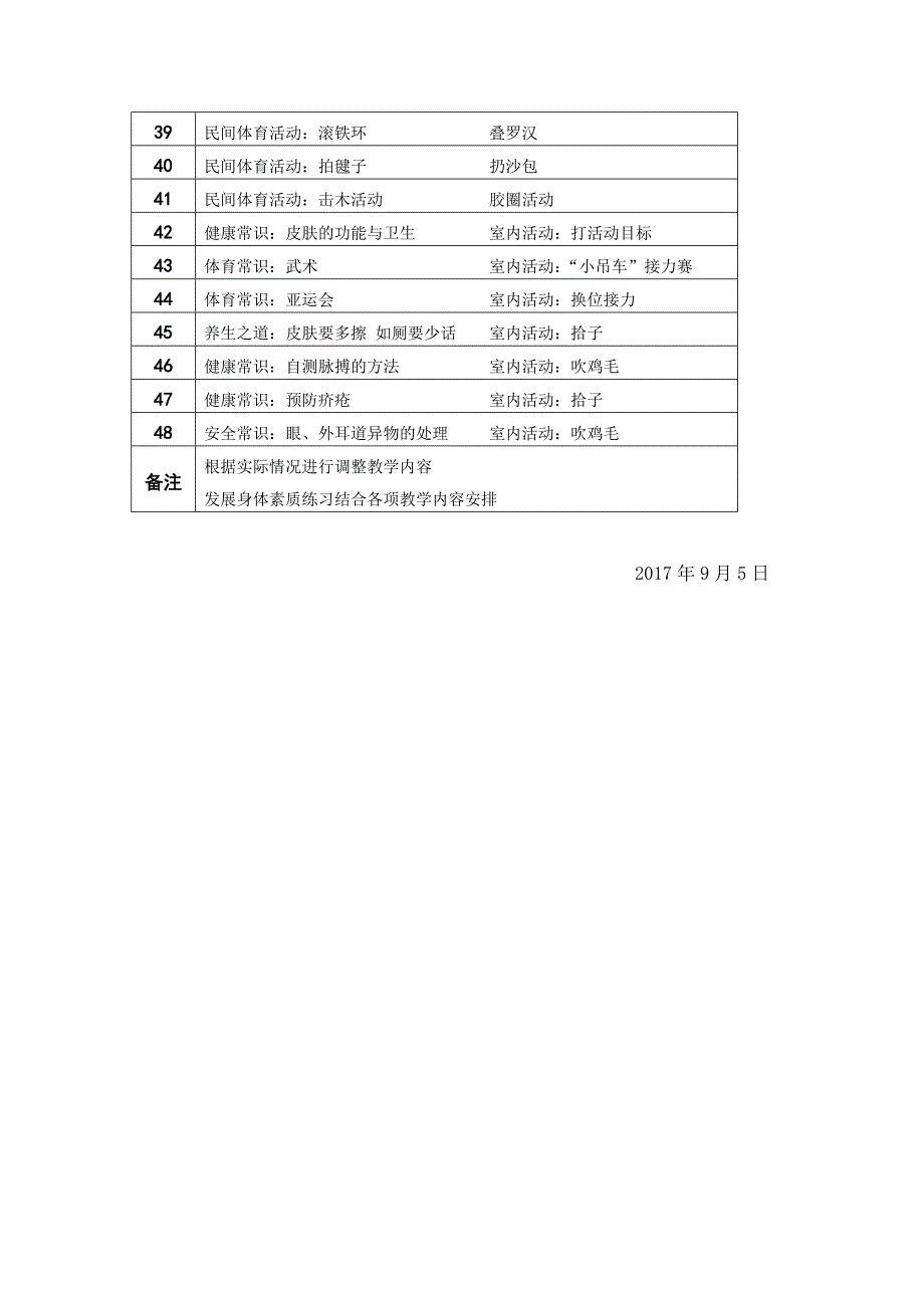 五年级体育教学计划及教案_第3页