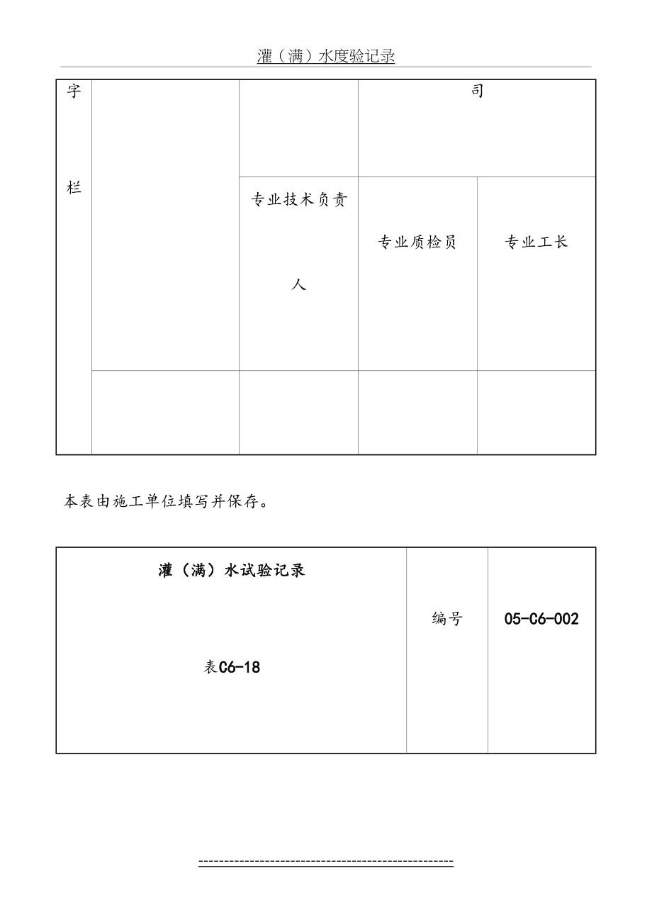 灌水试验记录_第5页