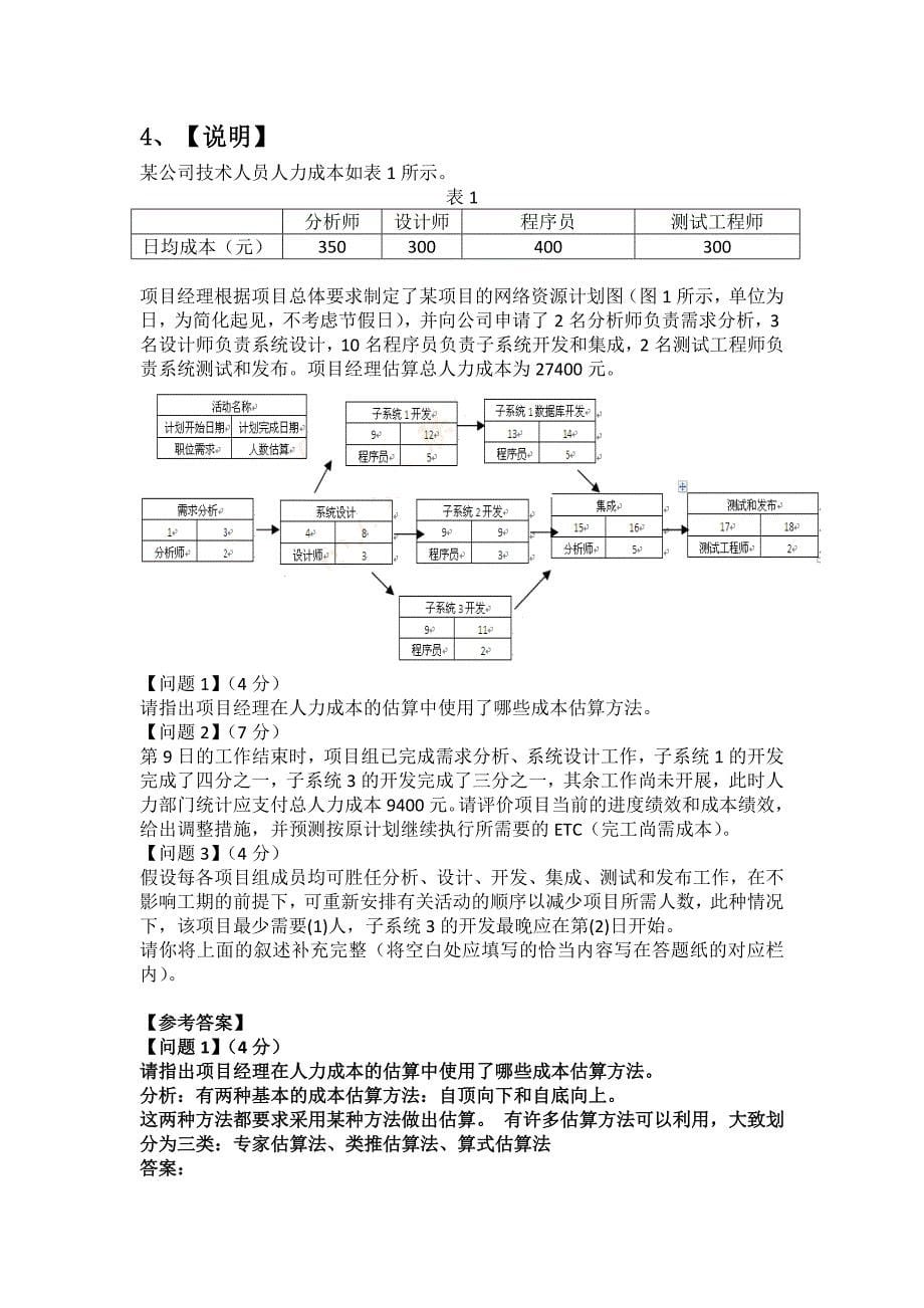 精品资料（2021-2022年收藏）集成项目管理工程师复习题_第5页