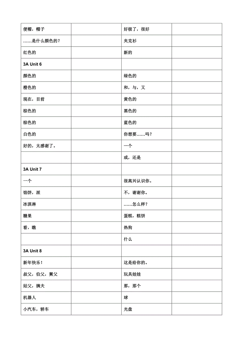 译林小学英语单词默写_第2页