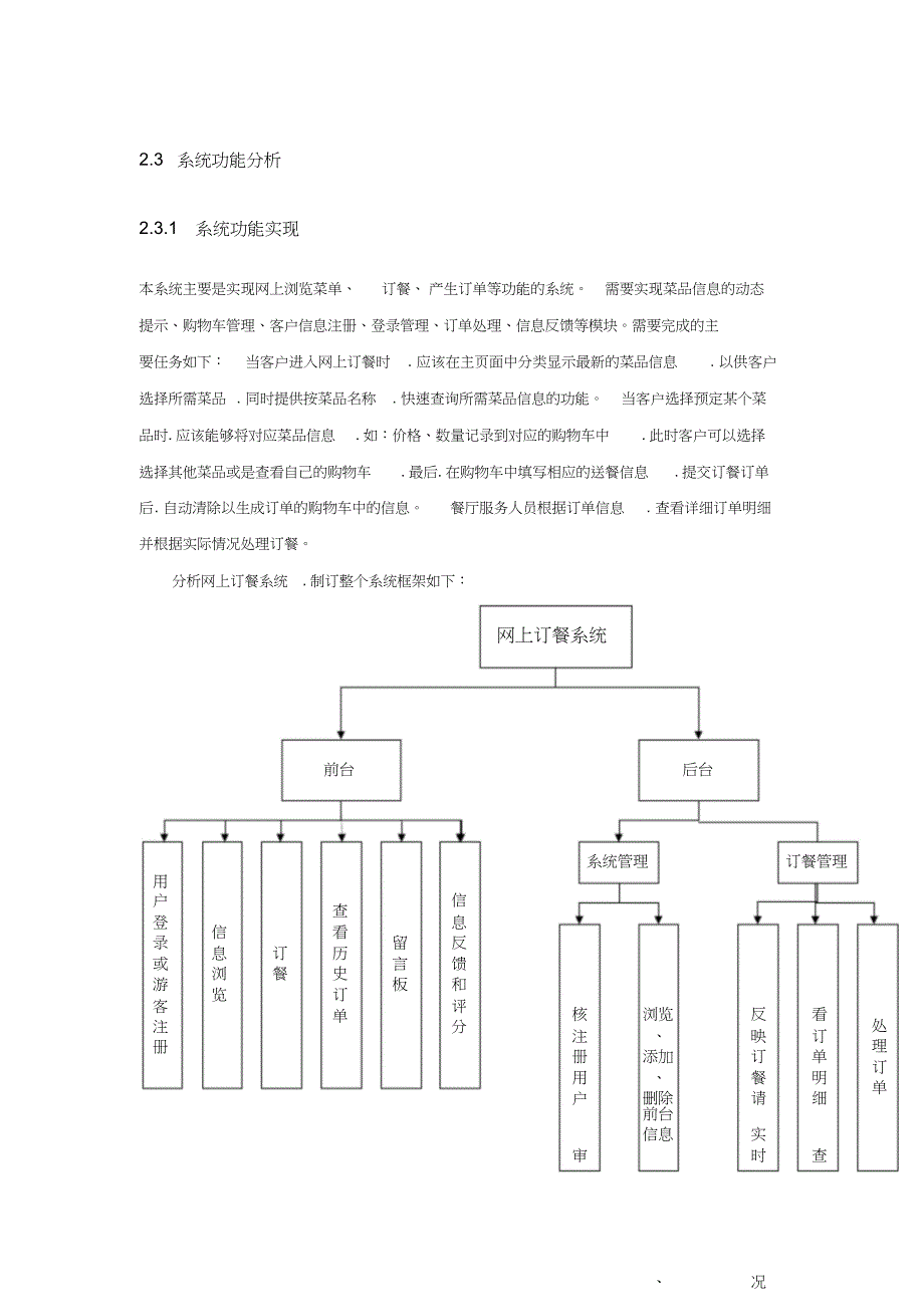 网上订餐系统分析报告_第1页