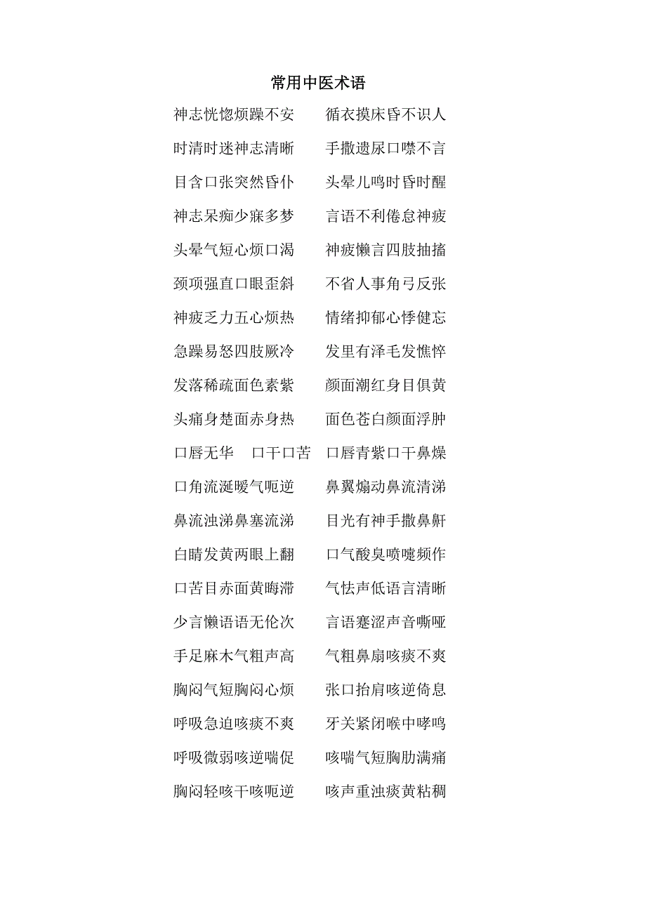 常用中医术语_第1页