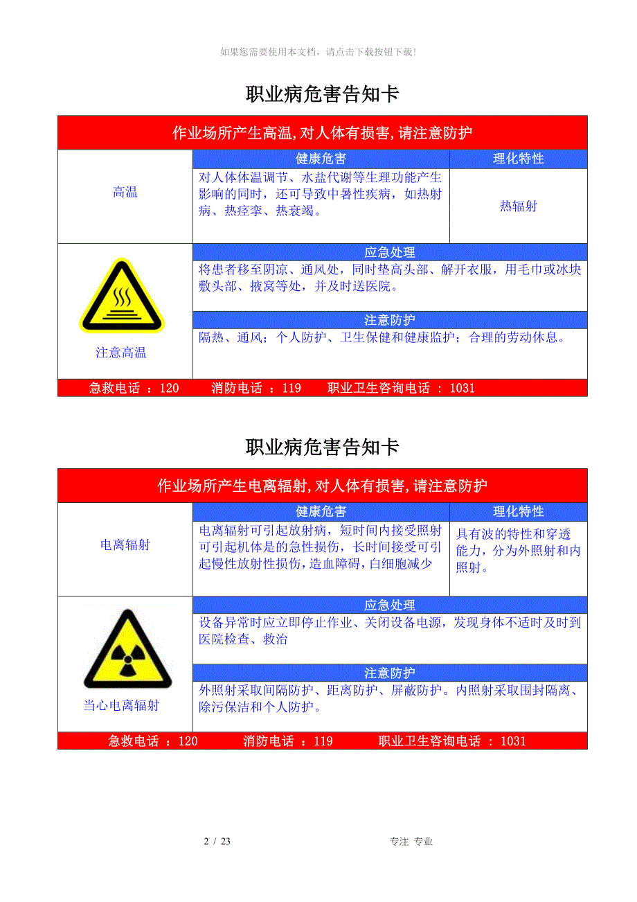 职业病危害告知卡(全套)_第2页