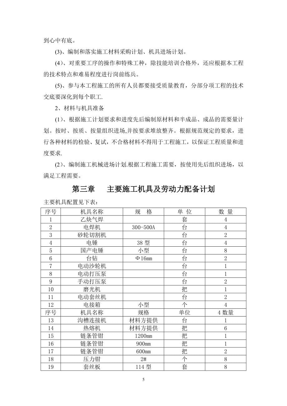 【施工管理】水暖安装施工组织设计.doc_第5页