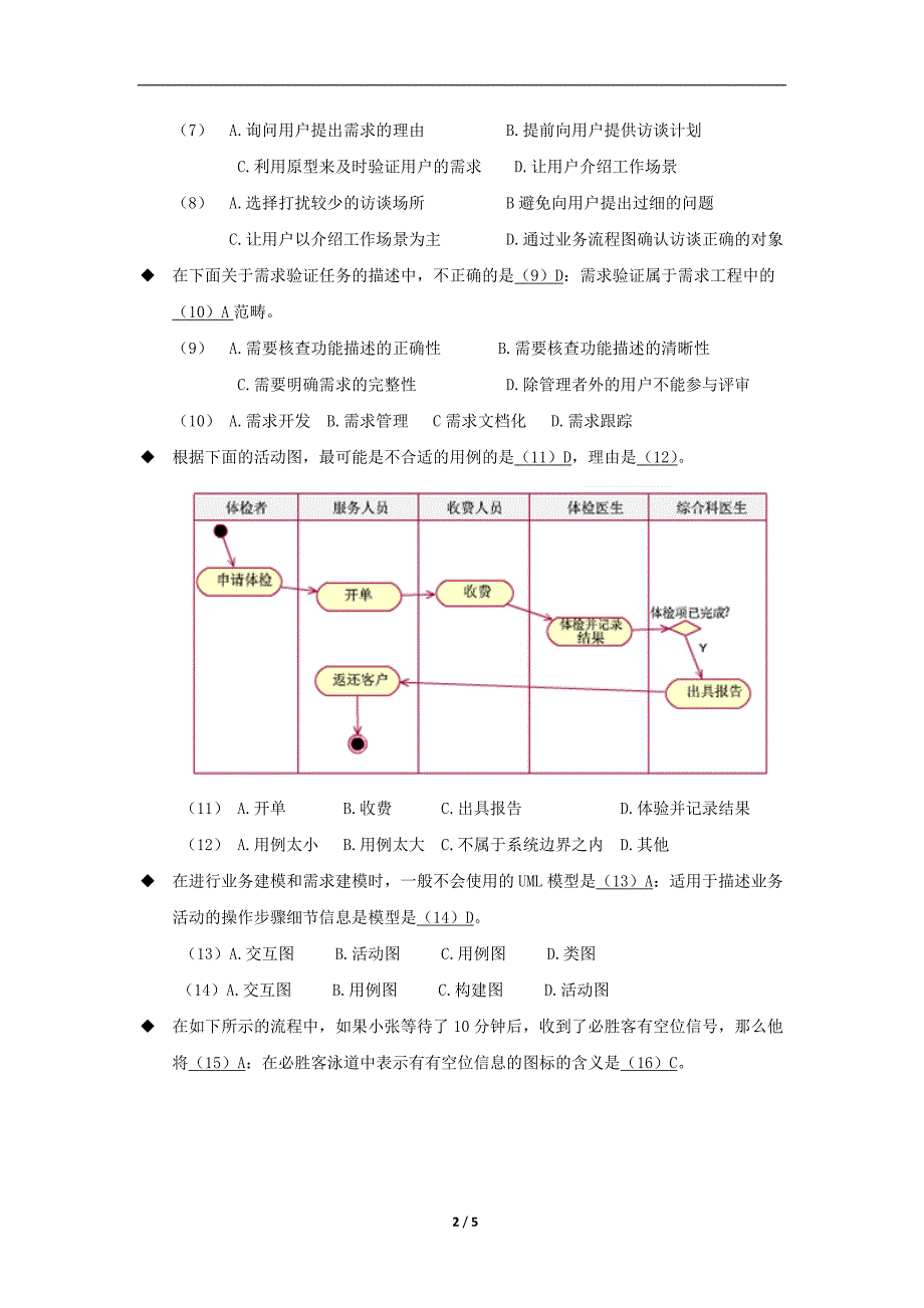 需求分析师笔试题有参考答案.doc_第2页