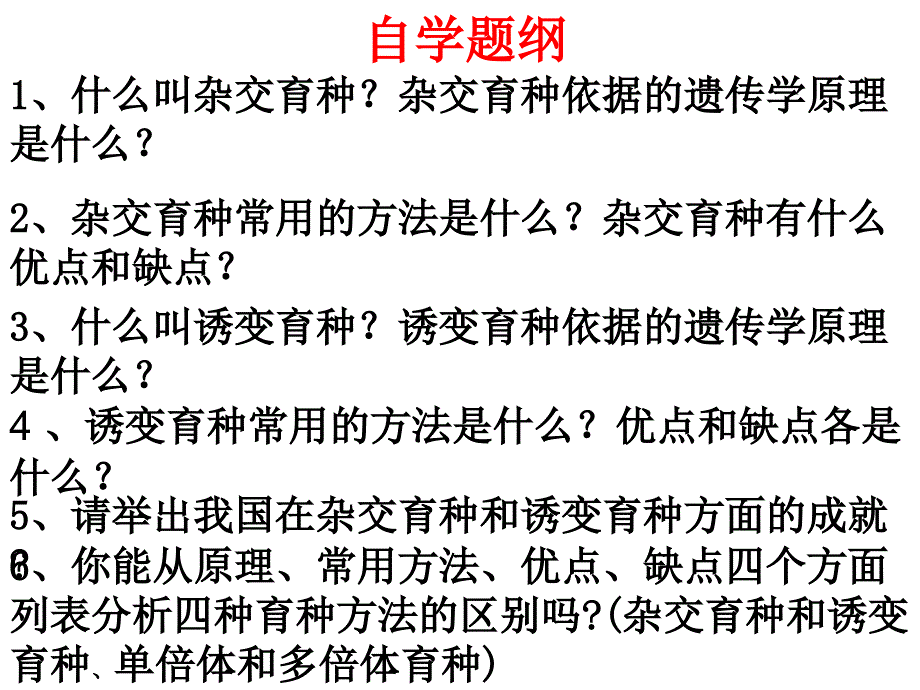 杂交育种与诱变育种课件精品教育_第4页