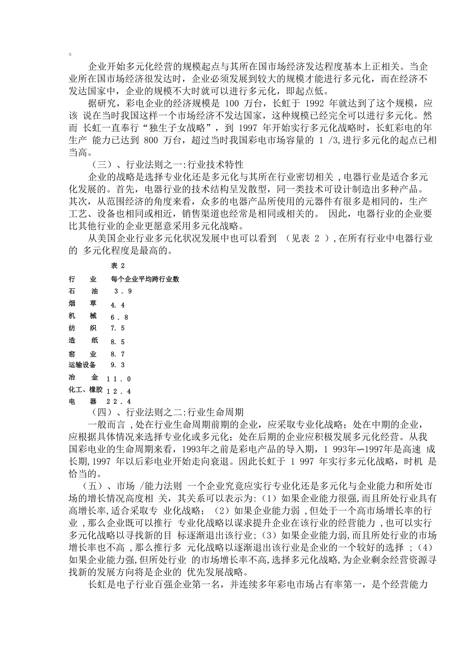 从长虹看家电企业多元化战略_第2页