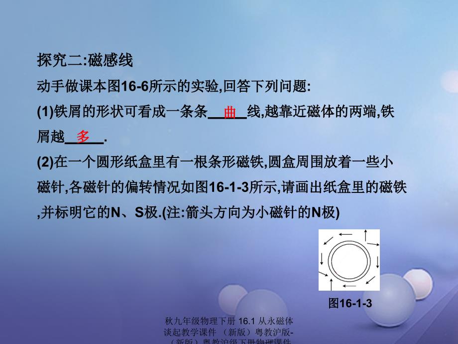 最新九年级物理下册16.1从永磁体谈起教学课件新版粤教沪版下册物理课件_第4页