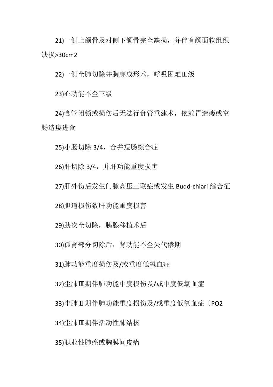 关于工伤伤残等级的具体规定是什么_第5页