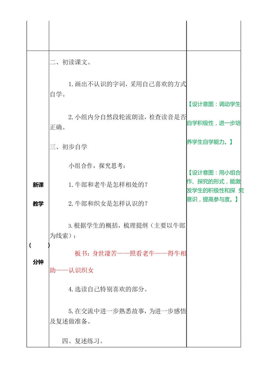 部编版五年级上册语文教案-10牛郎织女(一) 教案_第3页