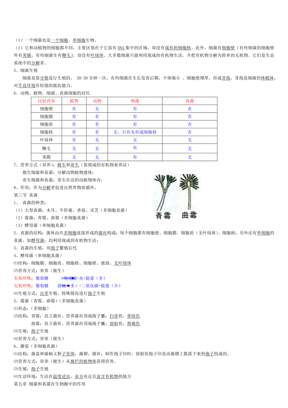 八年级生物上册知识点总结(全面)_第4页
