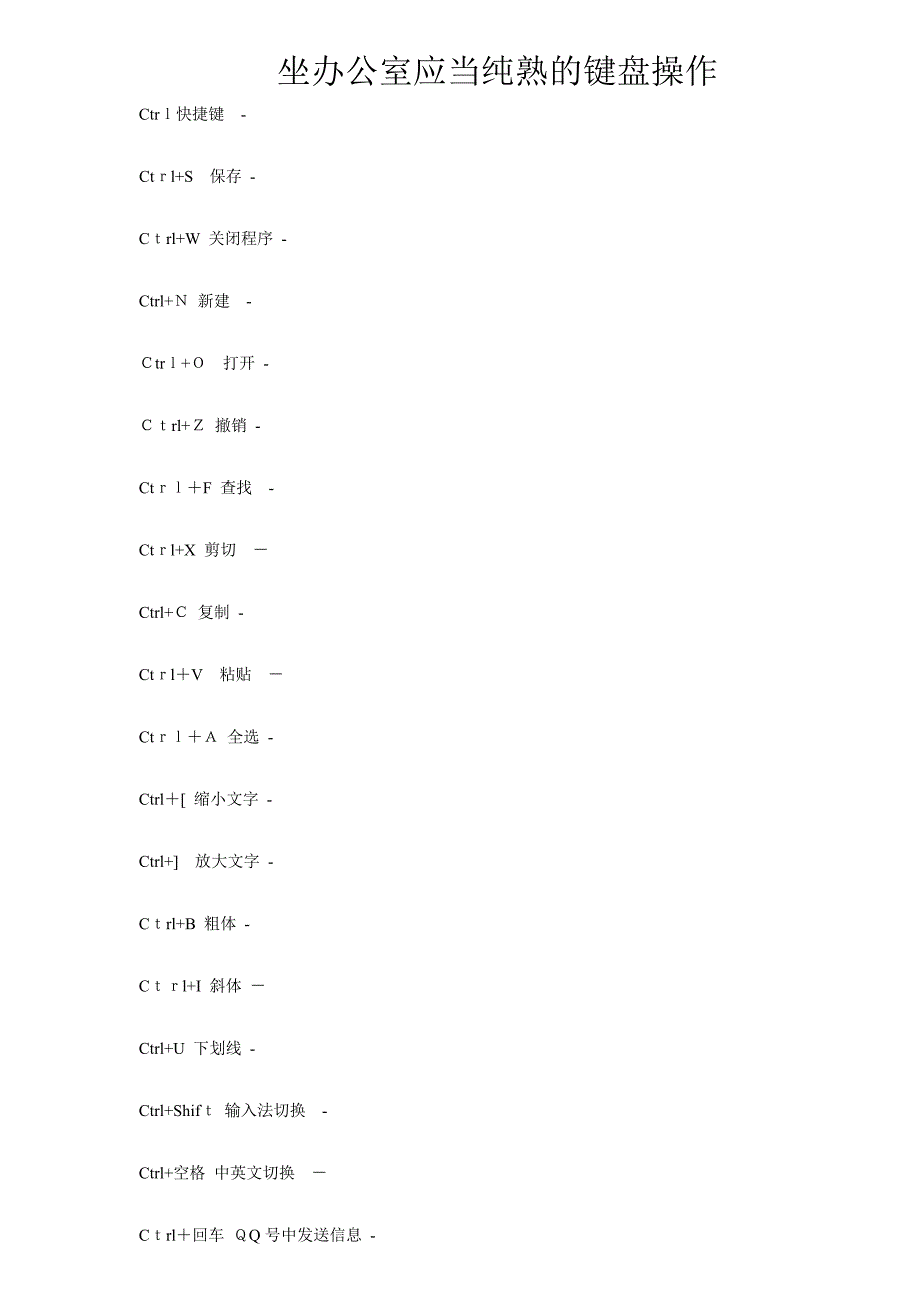 办公应用熟练键盘_第1页