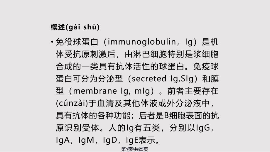 Ig的结构与功能实用教案_第1页