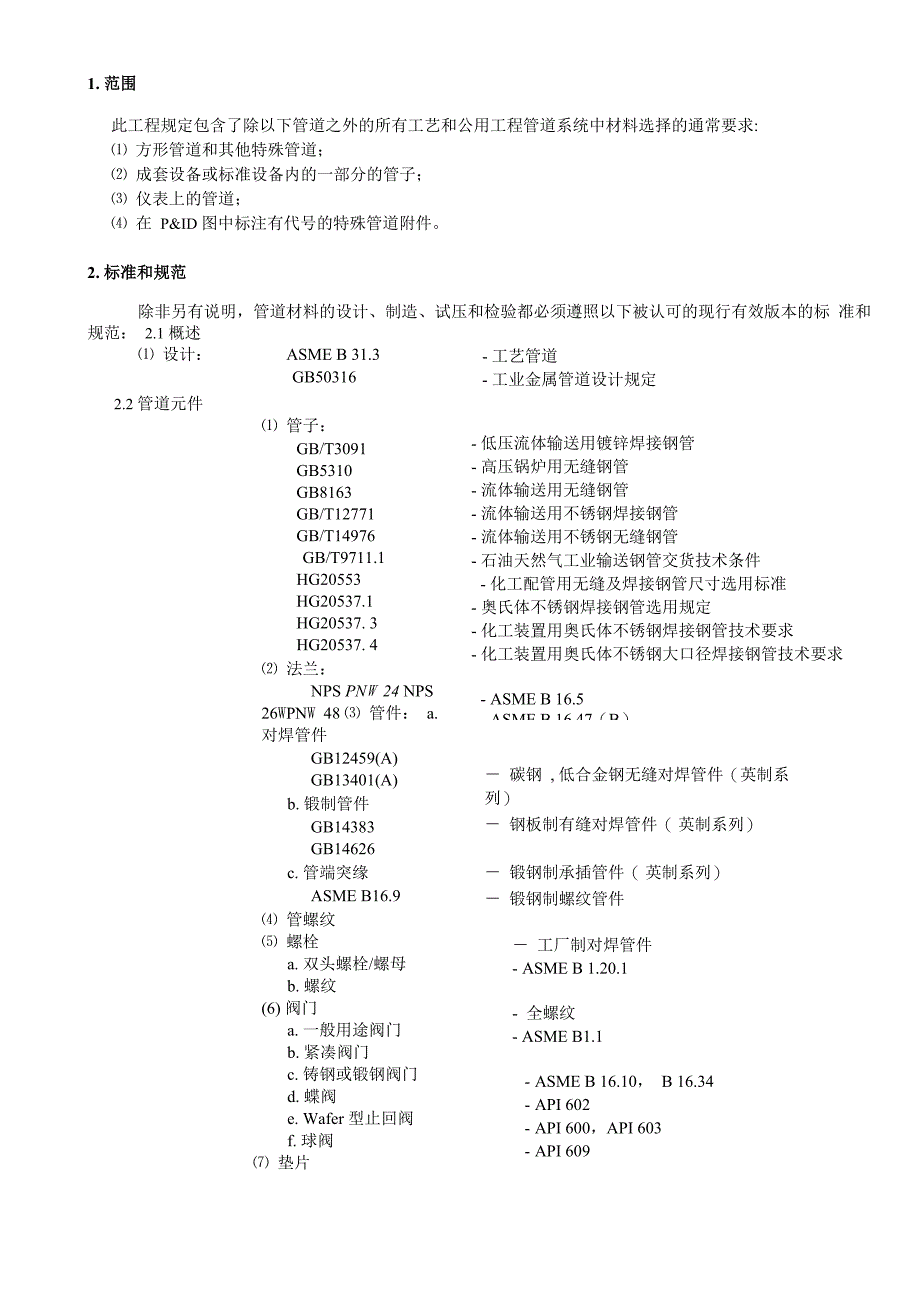 中石化 管道配件材料等级表内容_第3页