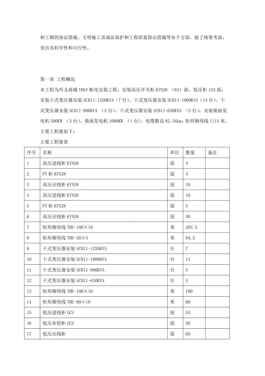 配电安装工程施工方案_第5页