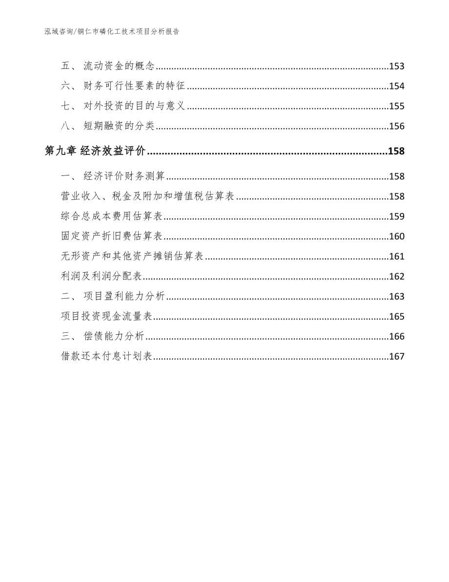 铜仁市磷化工技术项目分析报告模板_第5页