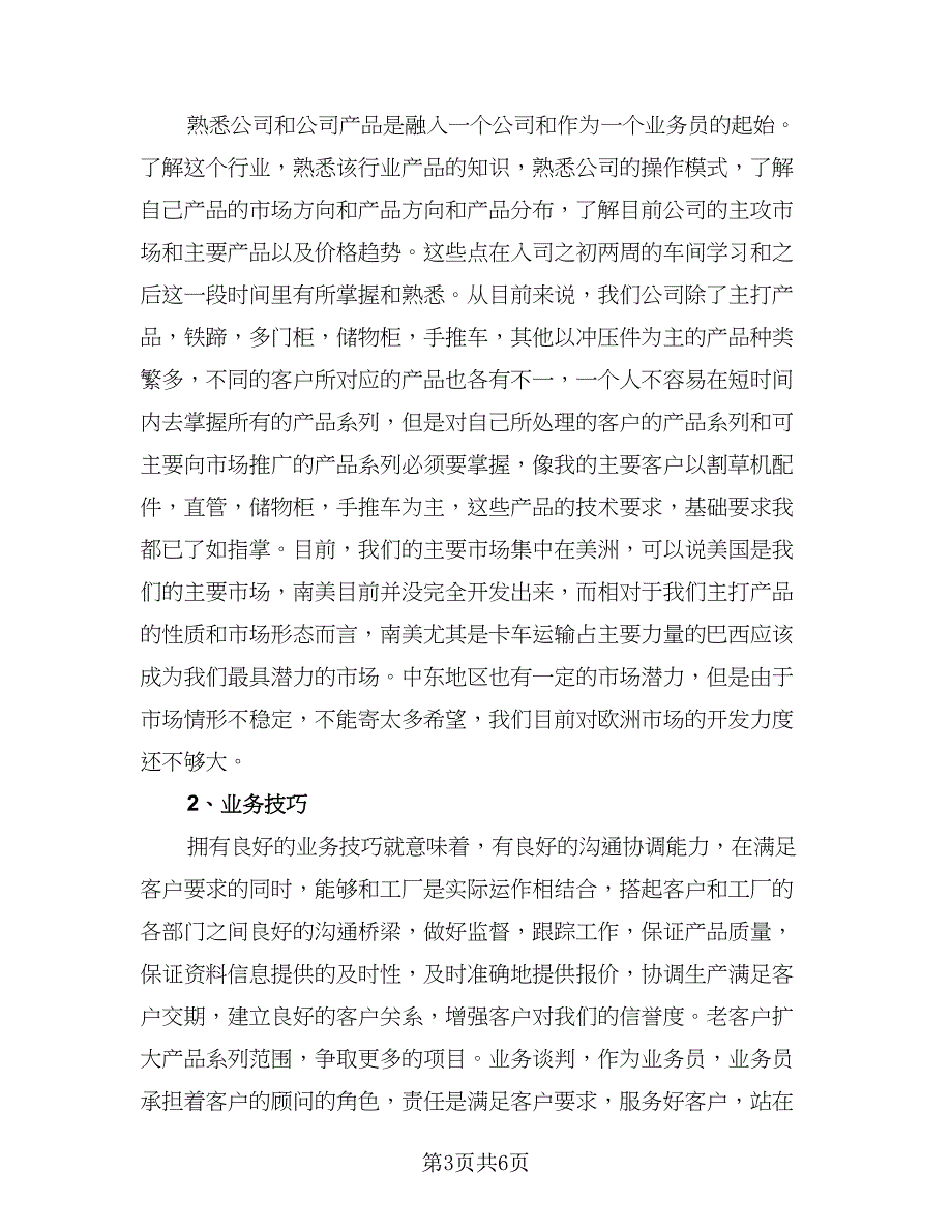 销售业务员个人年终工作总结参考模板（二篇）.doc_第3页