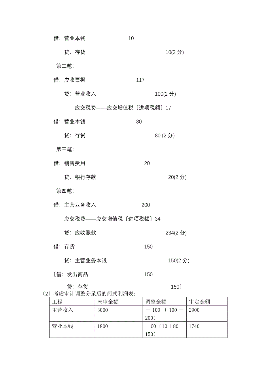 中南财大审计A卷答案_第4页