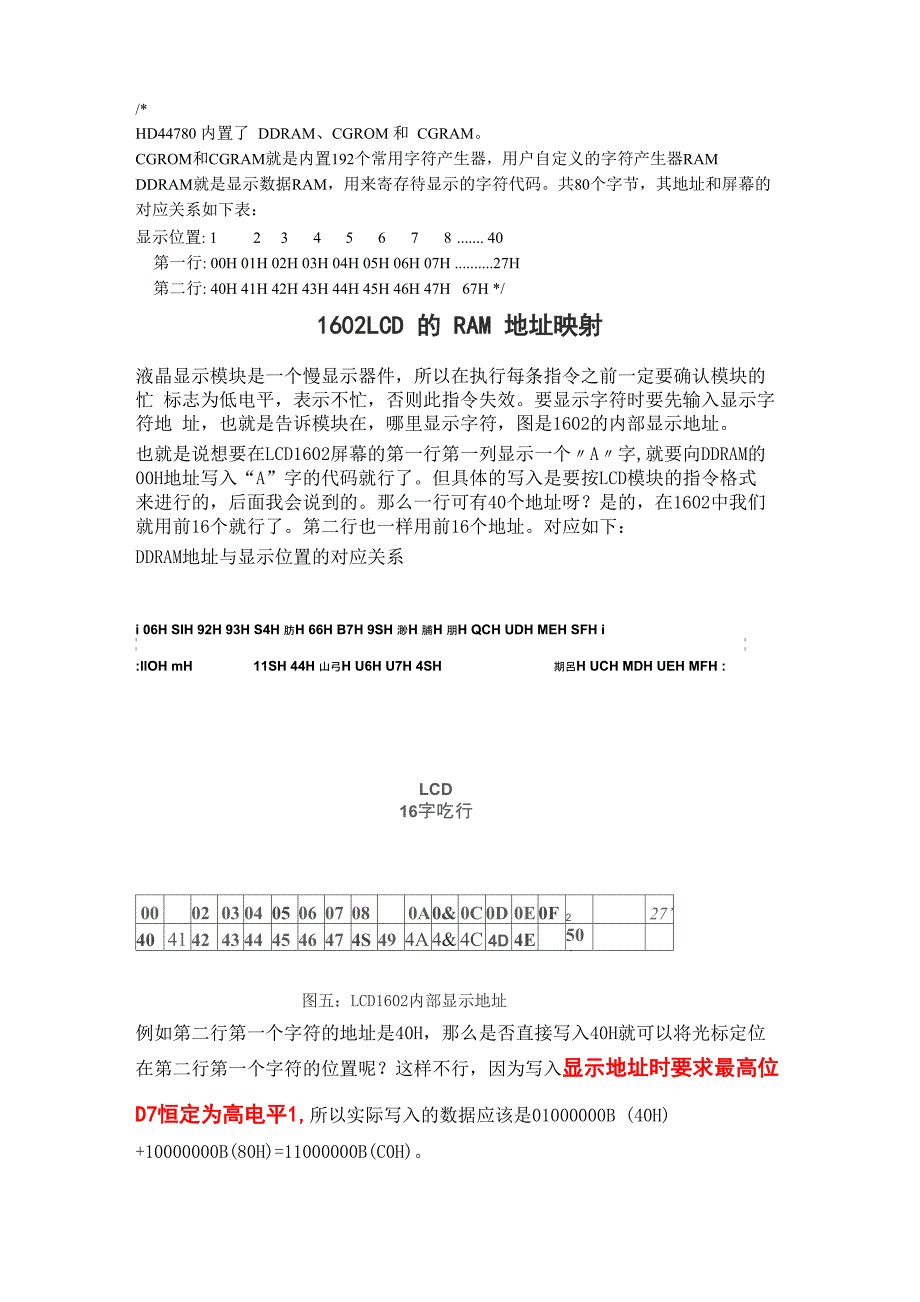 lcd1602指令解读及基本程序_第1页