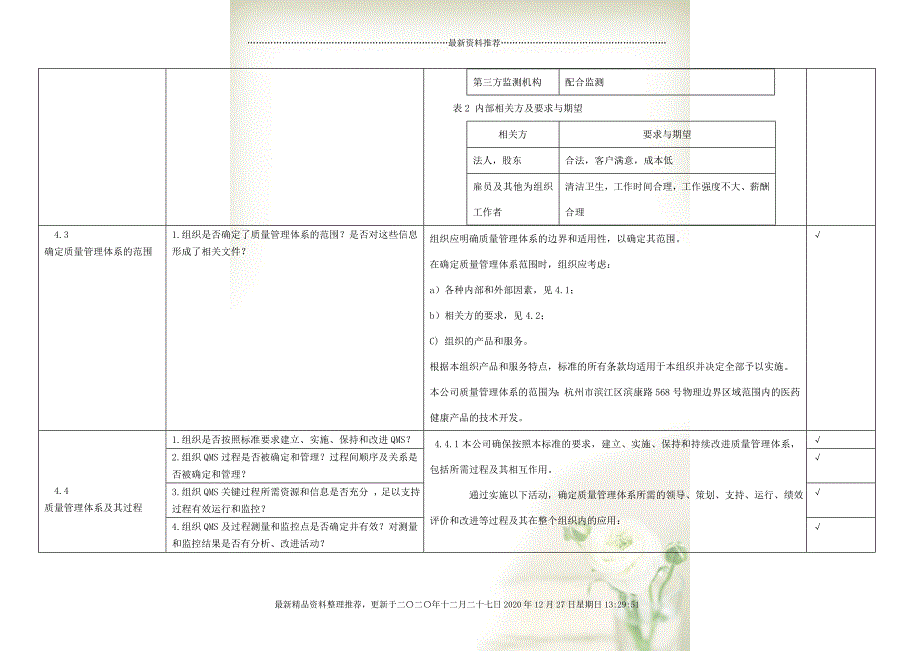 iso9001-2015内审检查表(带完整审核记录)-非常好(document31页)_第3页